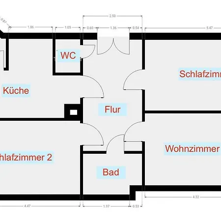 3-raum Wohnung, Fuer Monteure Apartment