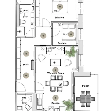 Pineapple Zwinger Ix - 80 Qm - 1x Free Parking -