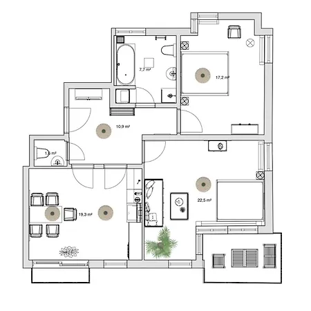 Pineapple Zwinger Viii - 85 Qm - 1x Free Parking Apartament