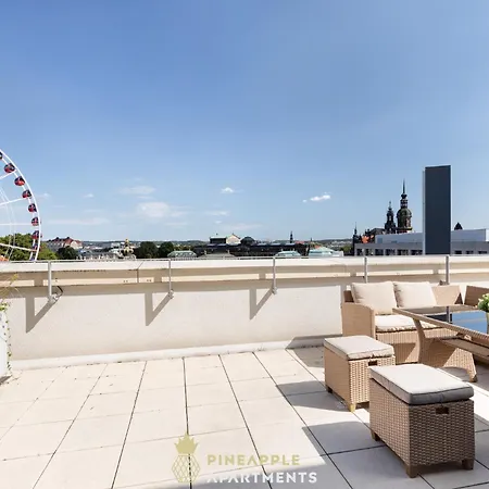 Apartment Pineapple Penthouse Am Zwinger - 162 Qm - 1x Free Parking Dresden