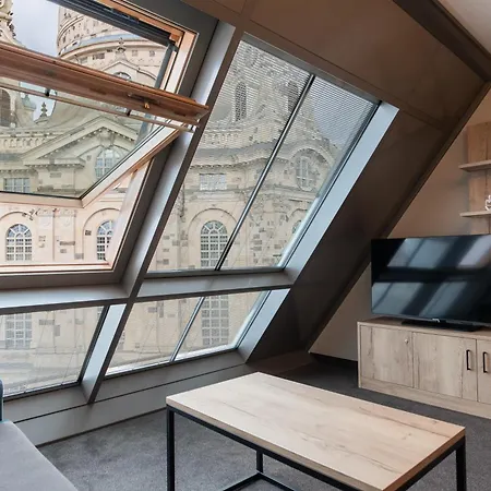 Familienapartment Mit Panoramablick Zur Frauenkirche