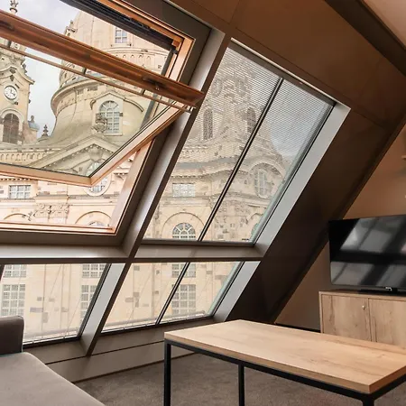 Familienapartment Mit Panoramablick Zur Frauenkirche * Dresden